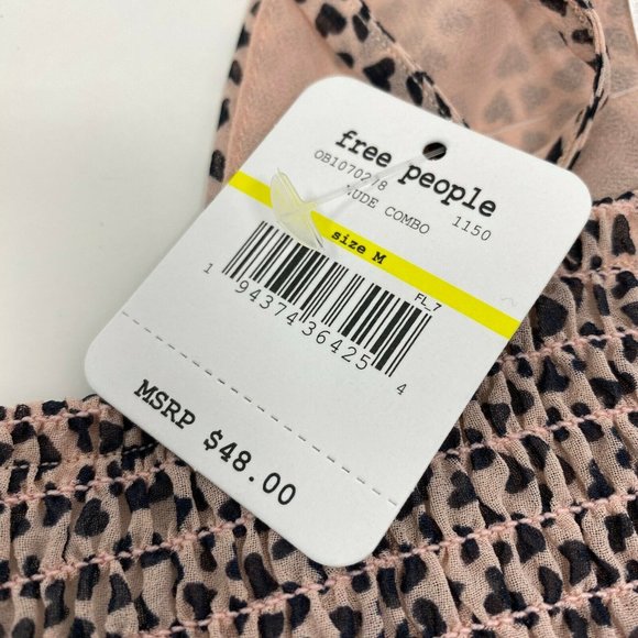 Free People Cassie Soft Bra in nude combo sz M NWT - Picture 3 of 3